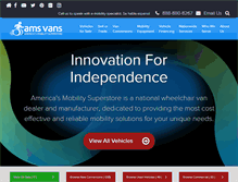 Tablet Screenshot of aavans.com